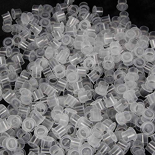 Capsules d'encre de tatouage gobelets - SOTICA 300PCS #17 Grandes gobelets d'encre de tatouage en plastique Microblading Maquillage Tattoo Capsules d'encre avec base blanc – vue 3