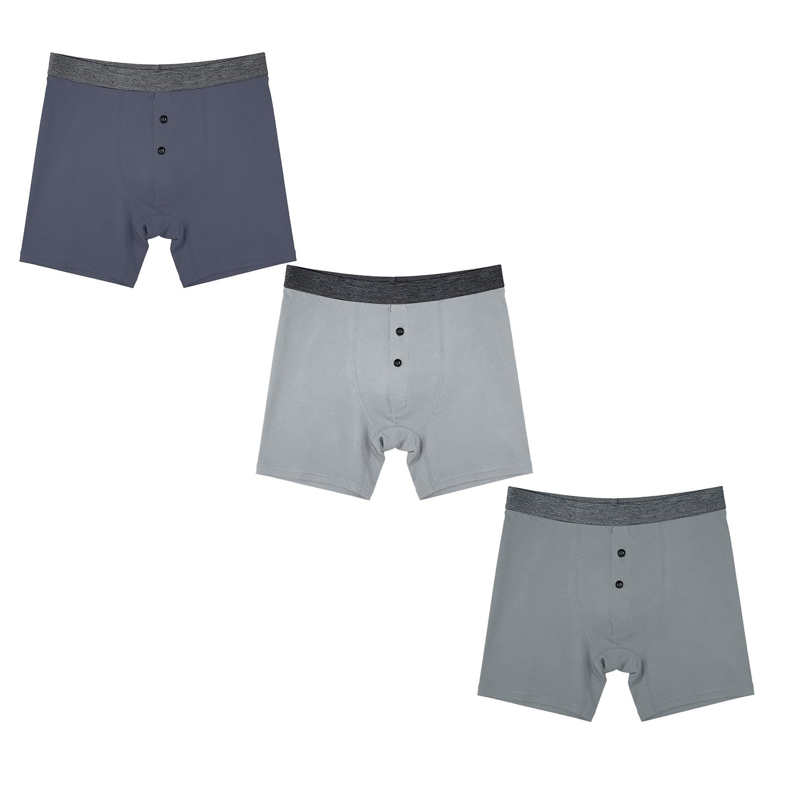 Calzoncillos bóxer para hombre, de algodón, largos, deportivos, suaves, cómodos, aireados, moldeadores de figura, ropa interior para hombre, transpirables, paquete de 3 unidades