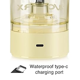 VOLTRX Premium Electric Protein Shaker Bottle, Made with Tritan - BPA Free - 24 oz Vortex Portable Mixer Cup/USB C Rechargeable Shaker Cups for Protein Shakes