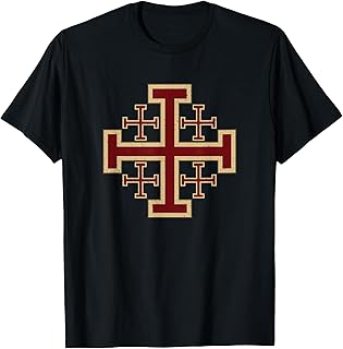 Jerusalem Cross Knights Templar Christian T-Shirt