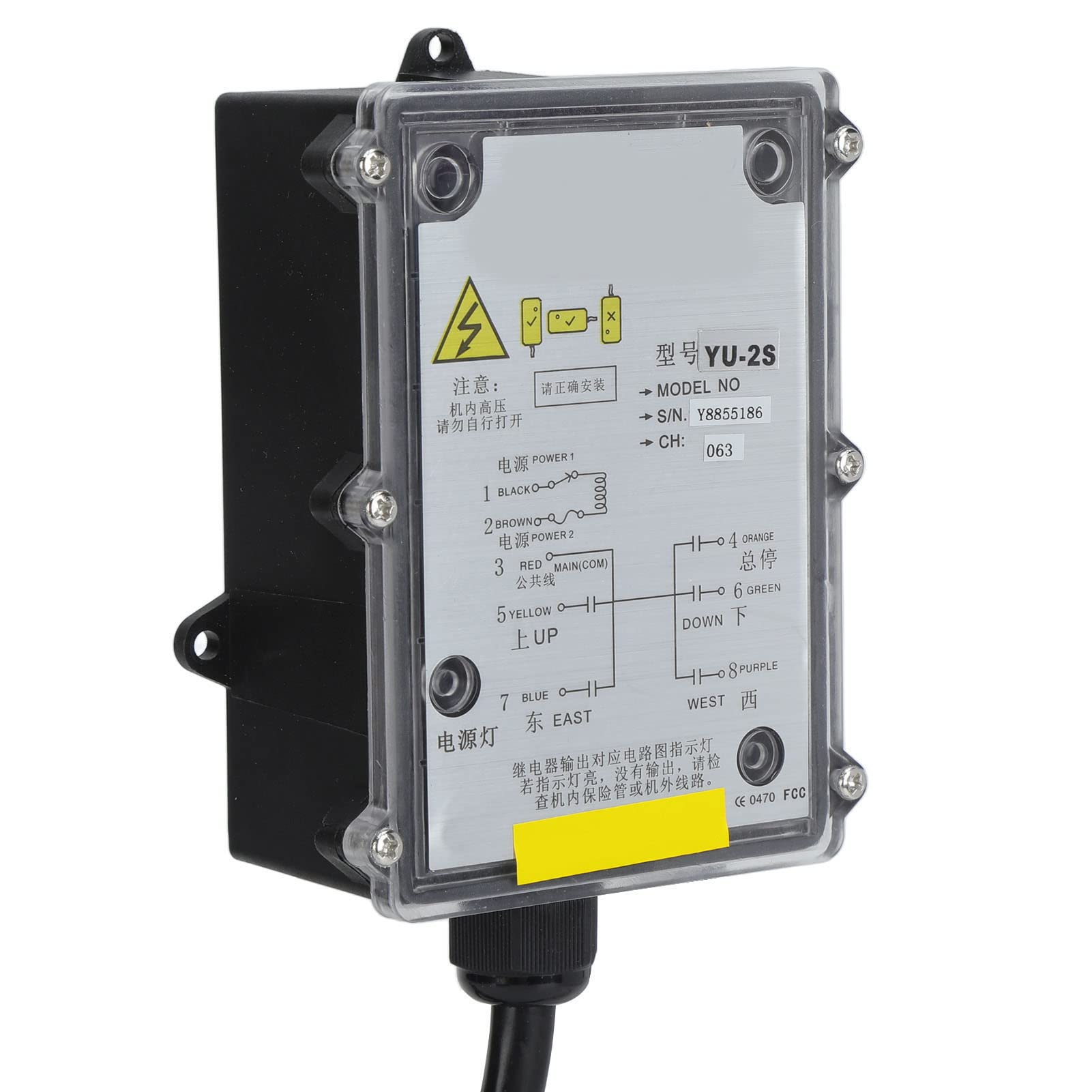 Telecomando Wireless per Gru, Telecomando Industriale, Controller Impermeabile Wireless, Guscio in ABS, Accessorio per Attrezzature Industriali, per Gru a Ponte, Paranchi