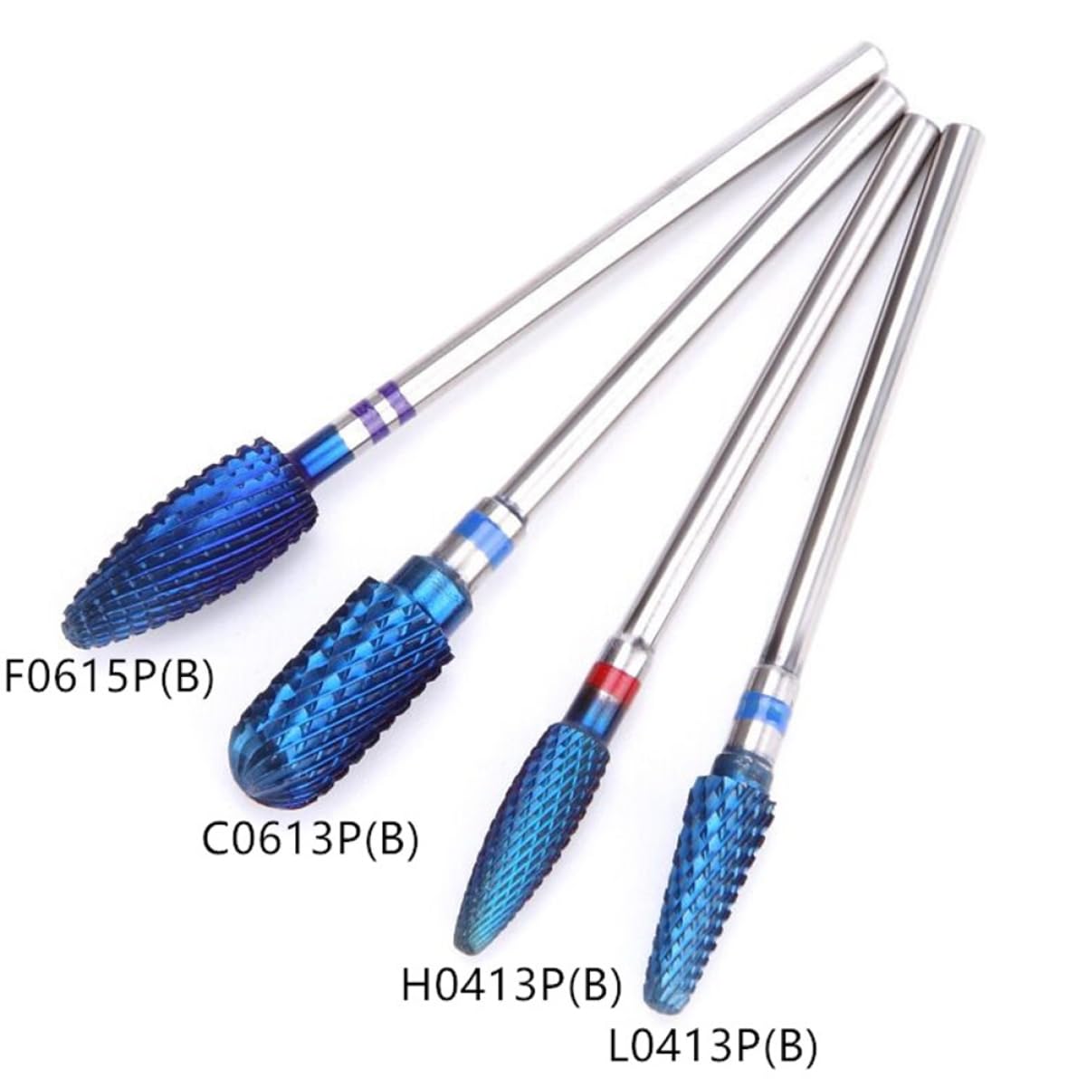 minkissy 3piezas Broca De Molienda De Tungsteno Para Uñas Accesorio Para Artistas De Uñas Cabezal De Acero De Calidad b