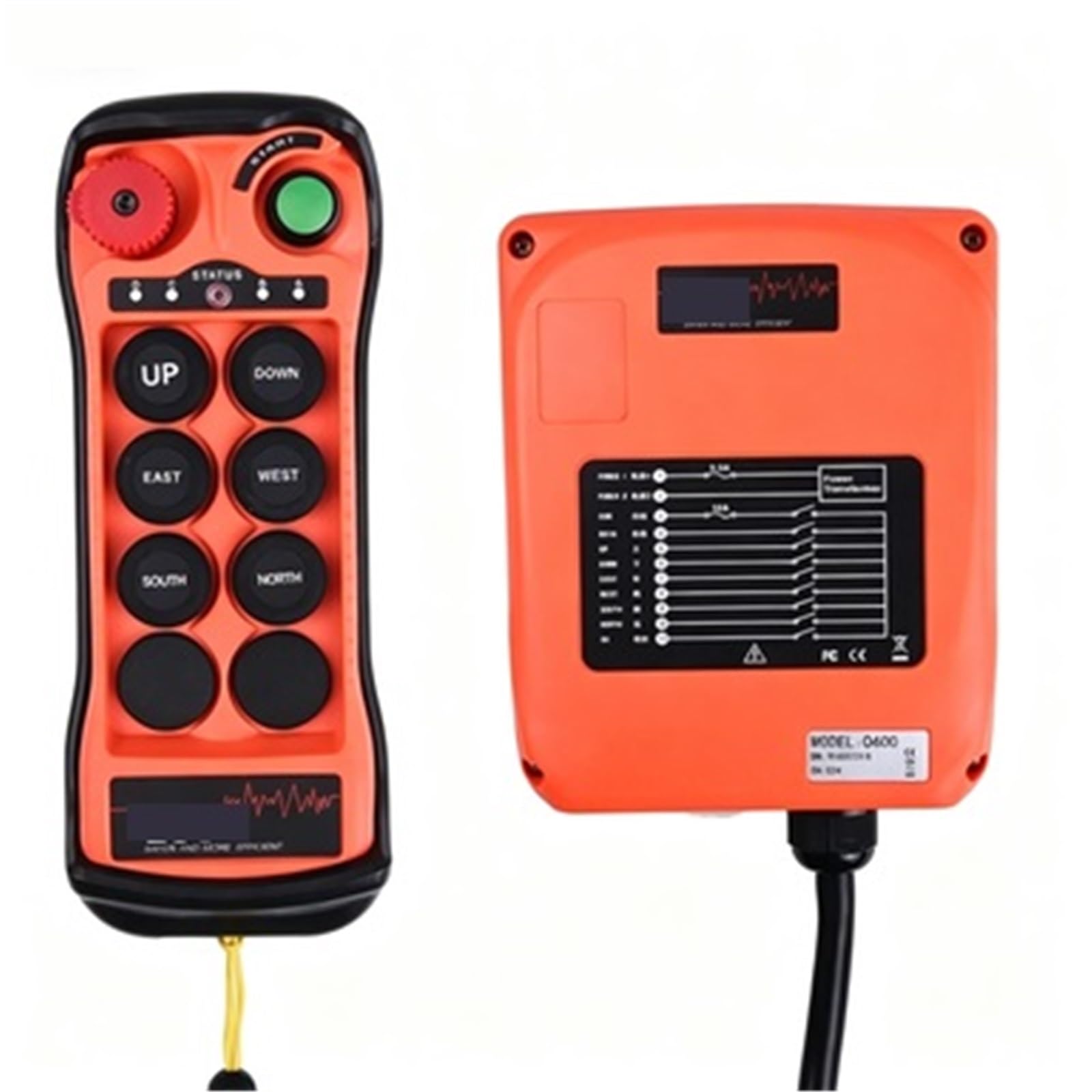 Q600 Télécommande Universelle Sans Fil À 6 Touches Étanche(2T 1R,AC-DC 110-460V)