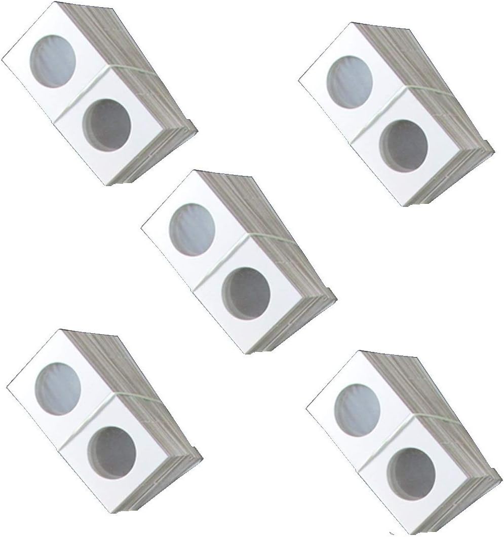 Guardhouse 2x2 Staple Paper Coin Holder for Quarter, 500 Pack