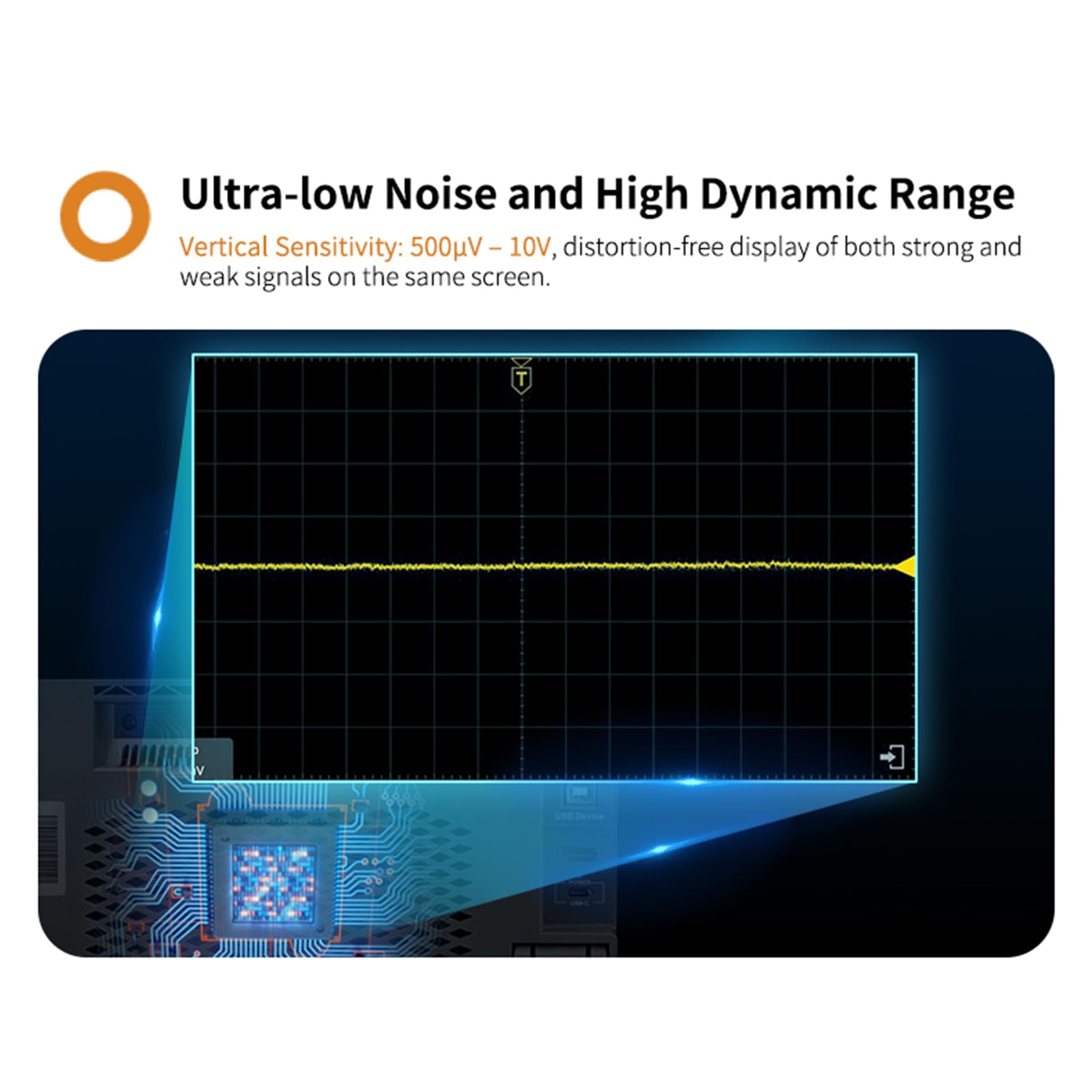Vielseitiges 200-MHz-4-Kanal-Oszilloskop mit FFT-Spektrumanalysator für Elektronik-Hobbyisten (EU-Stecker 100-240 V)
