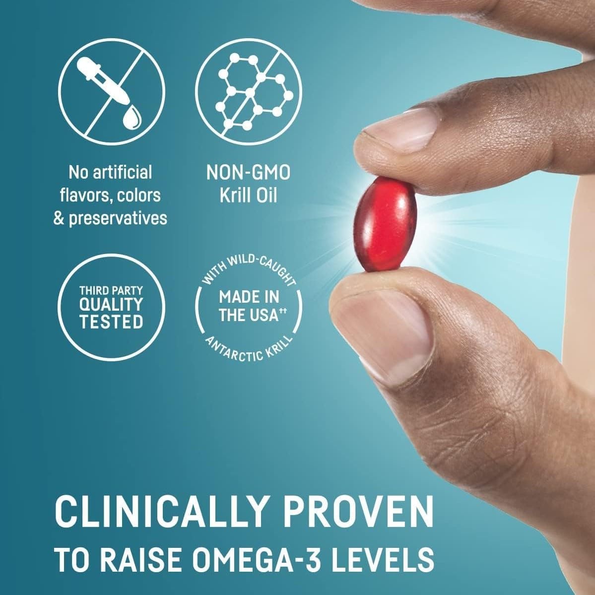 Kori Krill Oil Omega 3 Supplement, Antarctic Krill Oil with Superior Absorption vs Fish Oil Alternative, 400 mg Softgels, EPA & DHA, 90 Softgels (Pack of 3)
