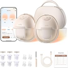 eufy Security Breast Pump S1 Pro, Heated Wearable, Slim Hands-Free with Industry-Leading HeatFlow Tech, Wireless Charging Case, App-Controlled OptiRhythm, Hospital-Grade Suction, in-Bra Use