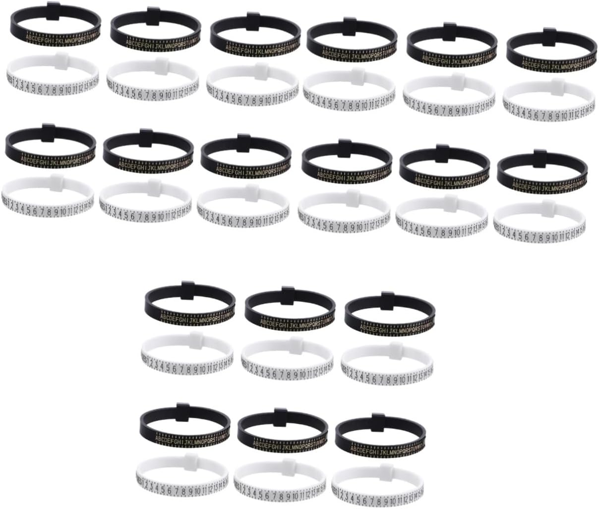 COHEALI 36 Pcs Ring Measurer Jewelry Ring Sizer Reusable