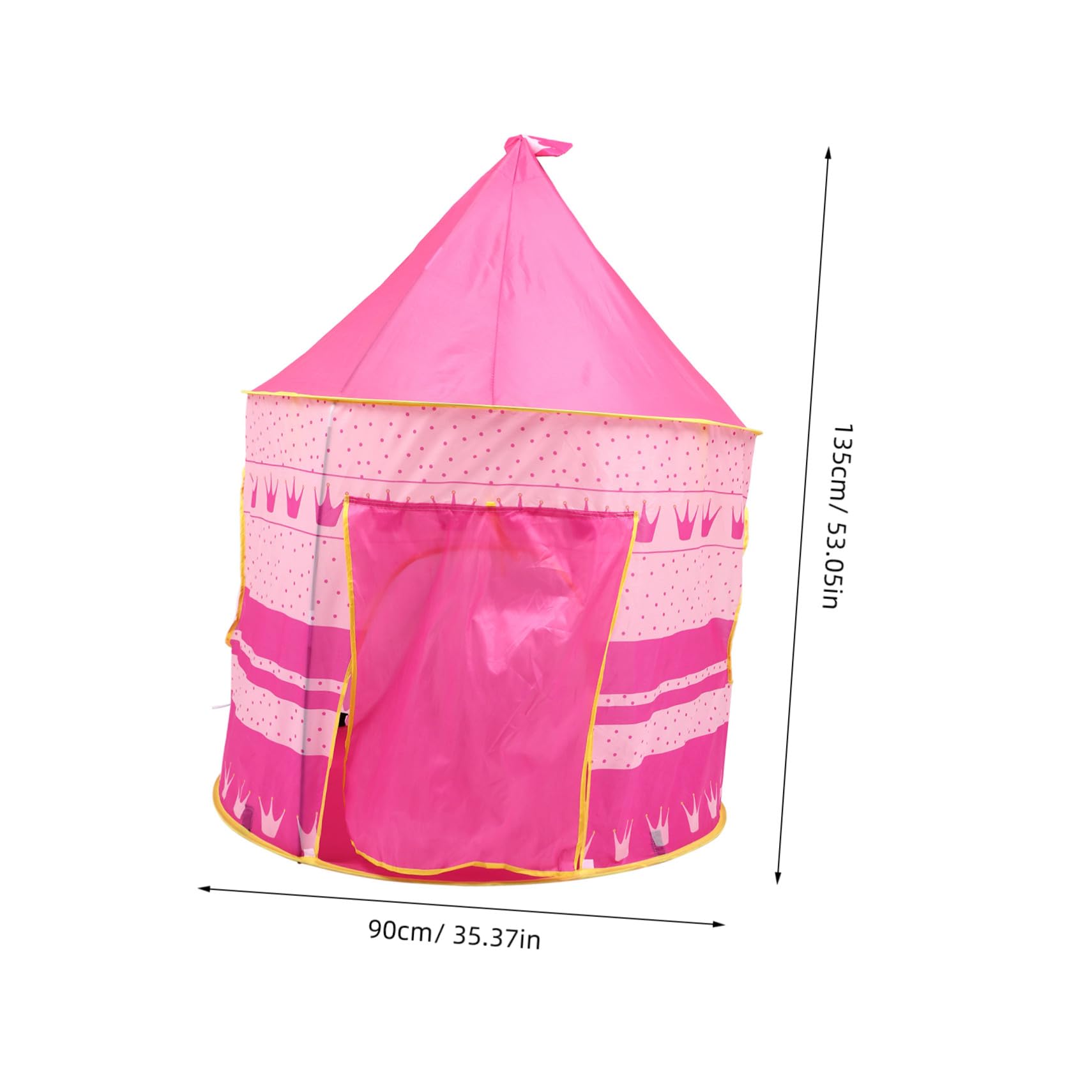 Casetta da Gioco per Bambini Rosa con Porta Arrotolabile | Rifugio Gioco per Ragazza da Esterno, Facile da Trasportare, Adatta a Playroom e Giardino, Pratica da Spostare