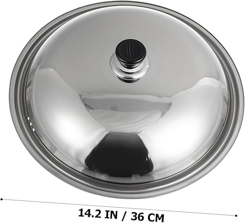 Miniatura 6 de Tapa universal de acero inoxidable para ollas y sartenes, tapa de sartén redonda con perilla, tapa de sartén, tapa de utensilios de cocina, tapas