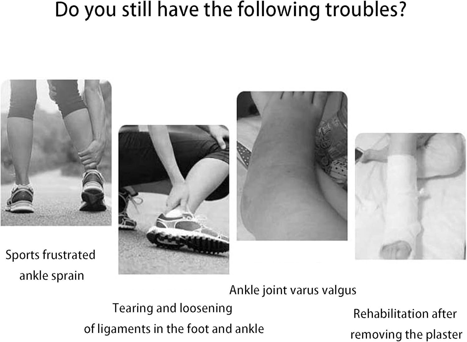 Ankle Brace Adjustable Rigid Ankle ​Stabilizer for Protection Sprain Tendonitis Support Injury Recovery Ankle Wrap with Removable Aluminum Support Brace for Men Women and Children