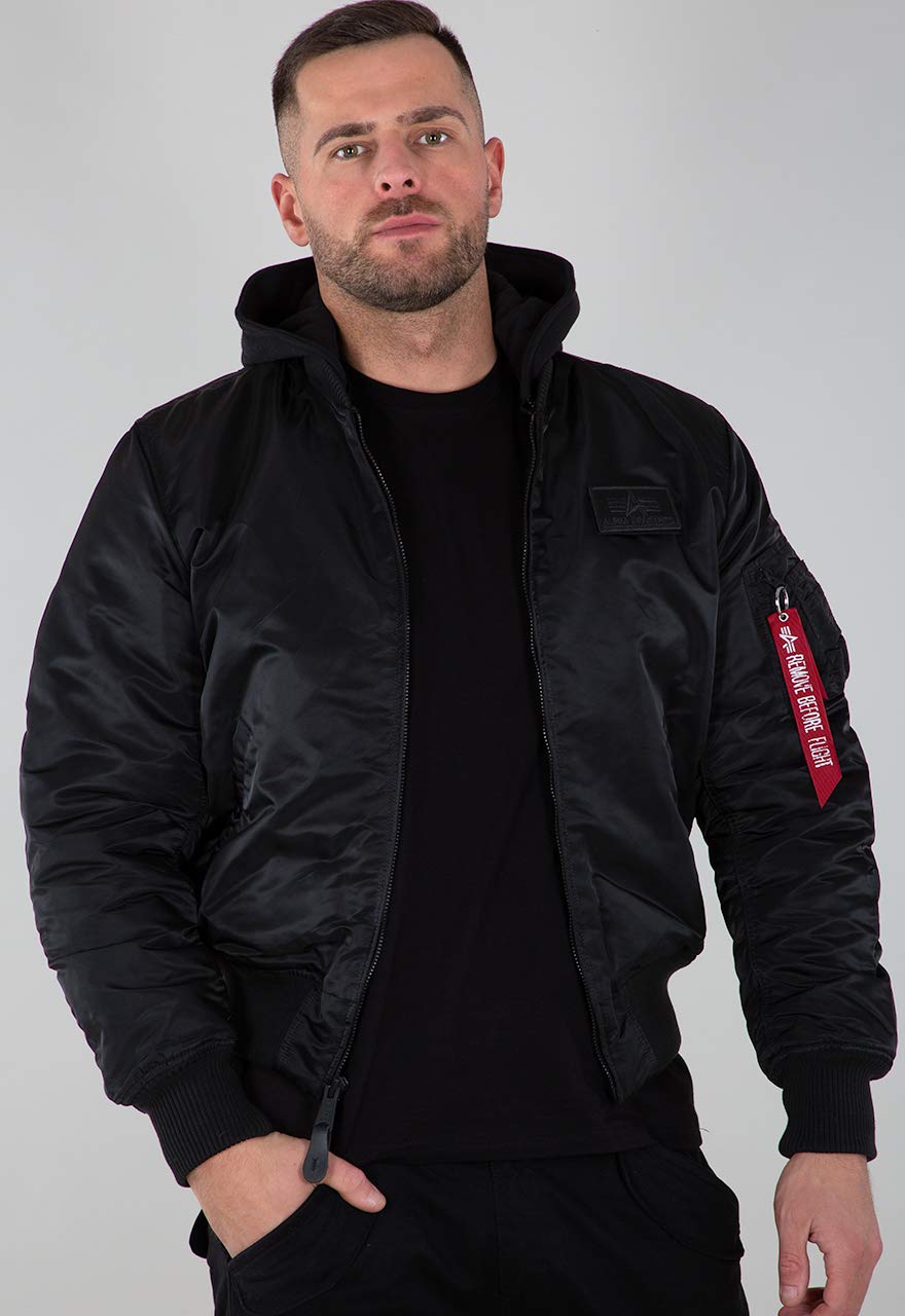 Alpha Industries Herren MA-1 Zip Hood Backprint Bomber Jacket