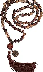 Japamala108 contas de semente de açaí natural hoponopono Rudraksha