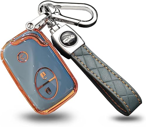 Miniatura 10 de ontto Funda elegante para llavero de 3 botones para Lexus GS300 RX350 RX450h IS350 IS350 IS250, Beige