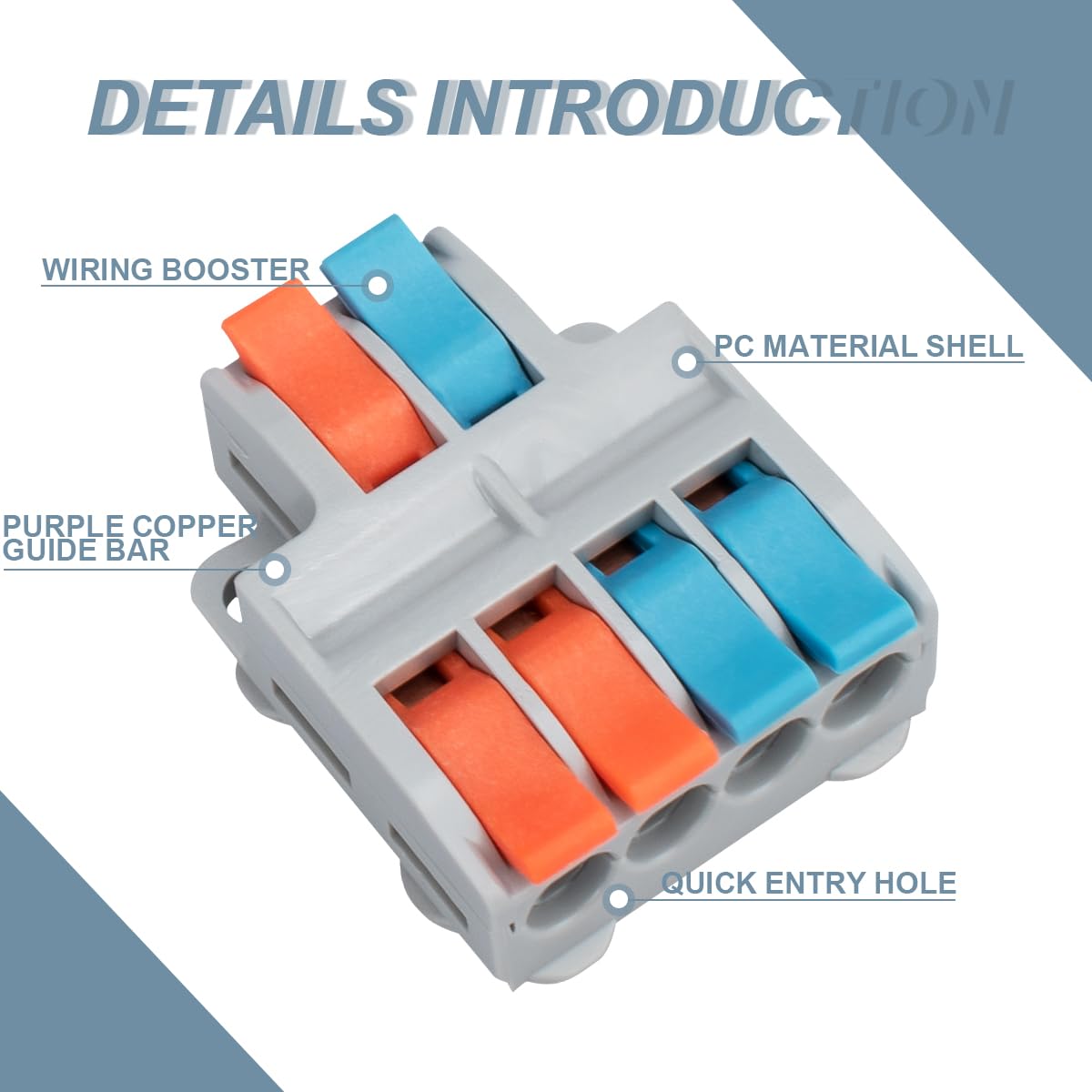 Conector de Cable SPL-42 2 Entradas 4 Salidas 10 uds