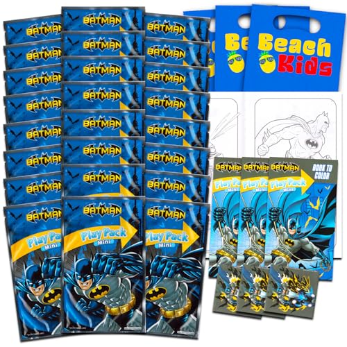 DC Comics Batman Mini Party Favors Set for Kids - Bundle with 24 ...