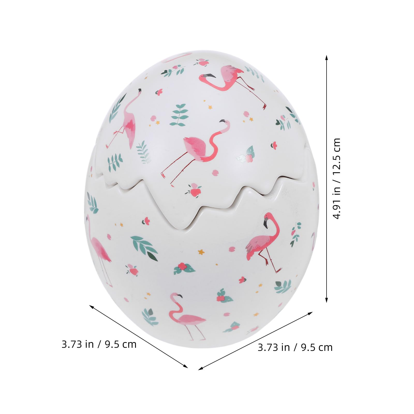 Angoily Bocal de Rangement en Céramique D’œuf avec Couvercle | Biscuits et Bonbons, Format Compact, Style Vintage et Rétro, Usage Maison et Garde-manger