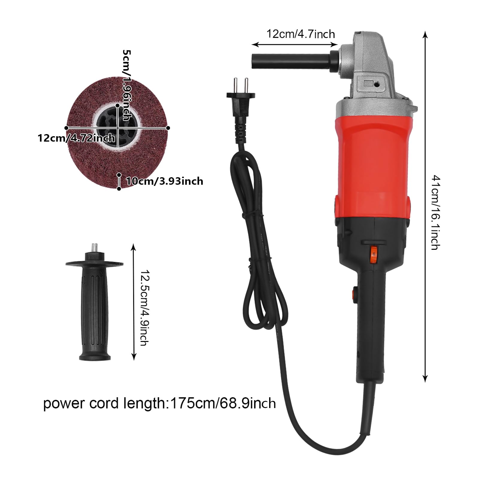 Máquina de satinado,Cepilladora Eléctrica 1580w Cepillo Lijadora Pulido Rodillo Máquina de Satinar Máquina Pulidora,Puede Para Pulir, Lijar y Procesar