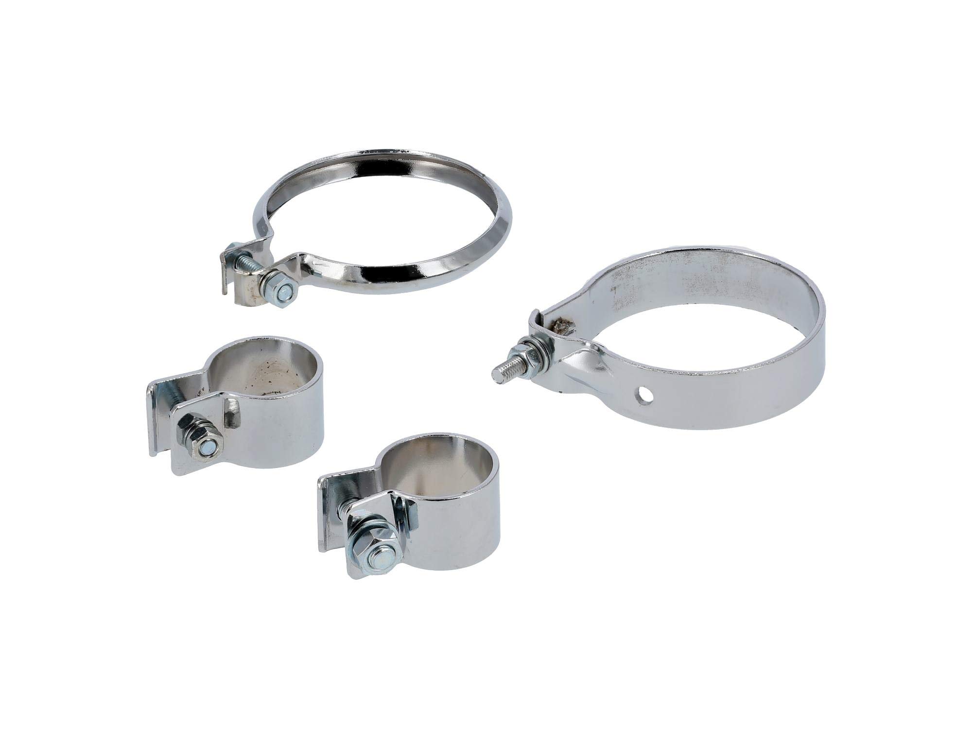 MZA Auspufftopf Spitztüte Blech 1,5mm Krümmerschelle Simson SR4-2 Star