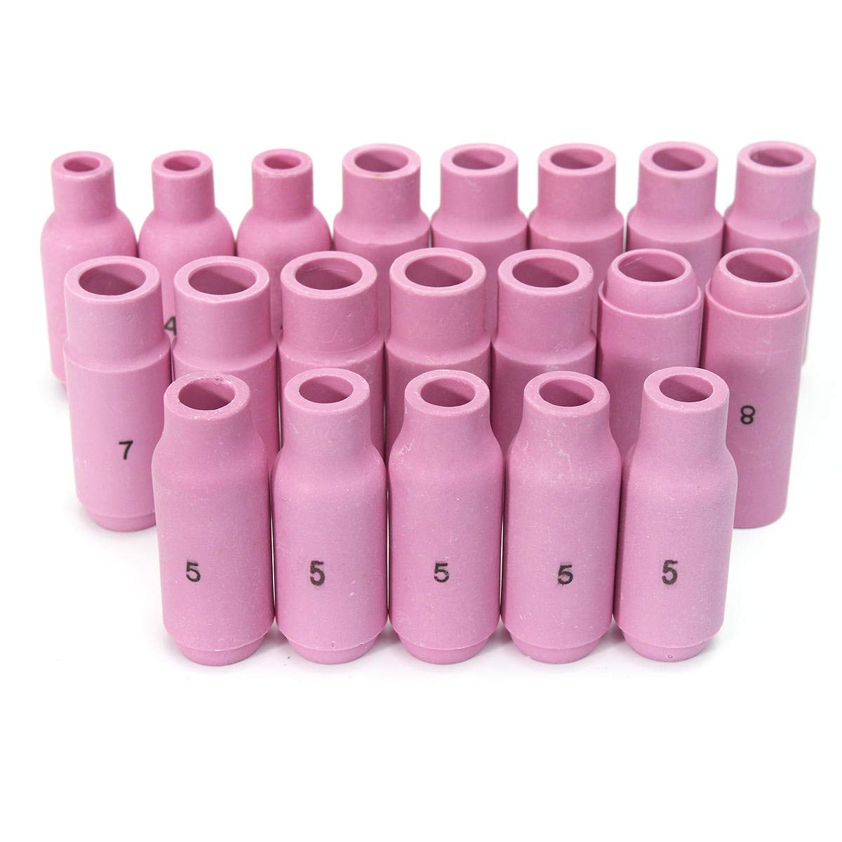 KingLan 63 Unids TIG Collets Cuerpo Detrás De La Tapa Fit TIG Solta De Soldadura Consumibles Wp17 18 26 63Pk