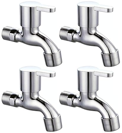 NILSONS Bib Cock Bathroom Kitchen Tap with Foam Flow ,Light weight (Chrome Plated 4 pc)
