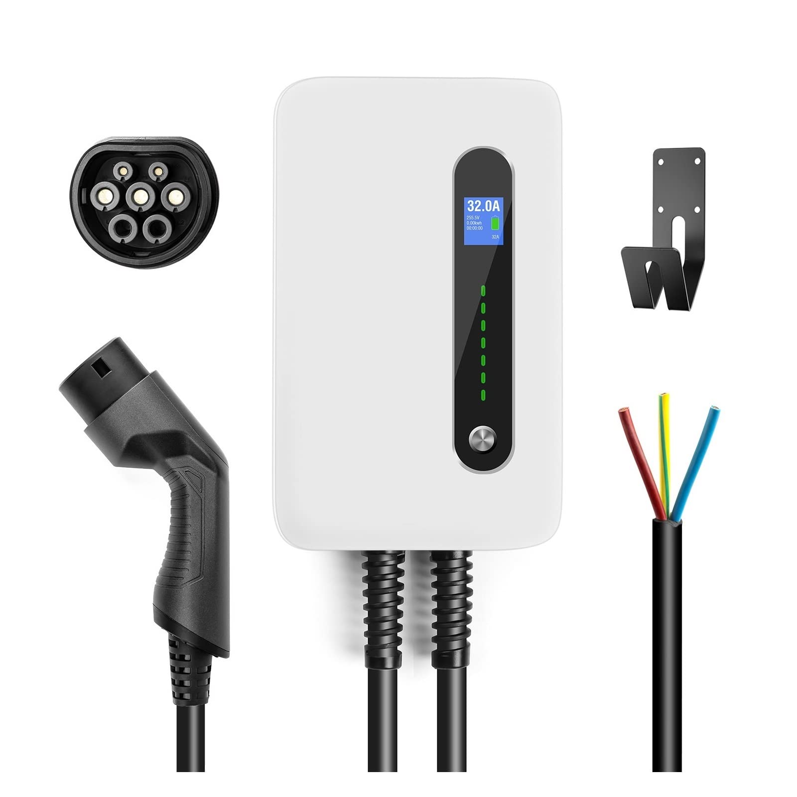 Amazon.co.jp: EV 充電ケーブル, ウォールボックス 7kW タイプ 2 壁