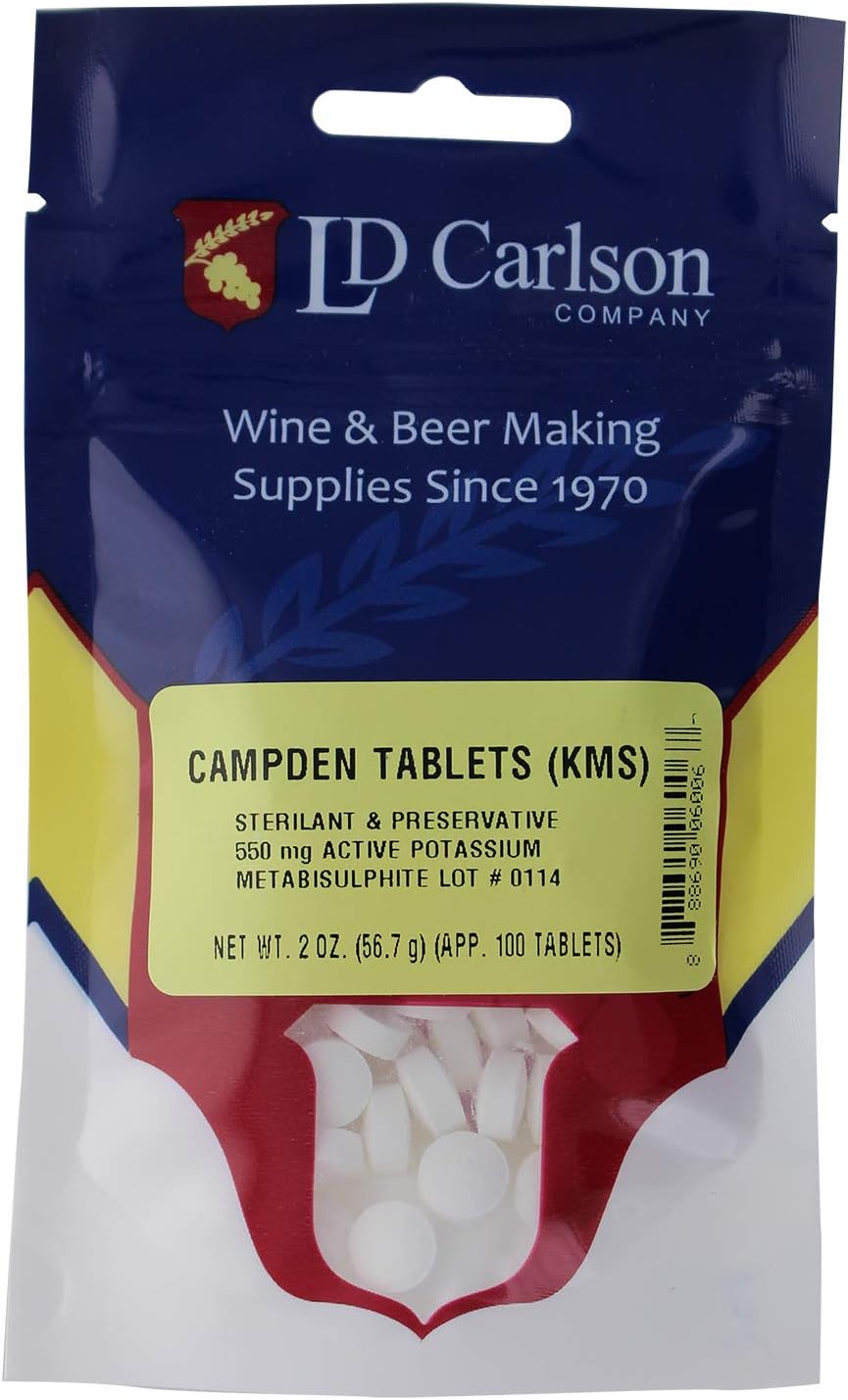 Midwest Homebrewing Supplies Campden Tablets (Potassium Metabisulfite) - 100 Tablets