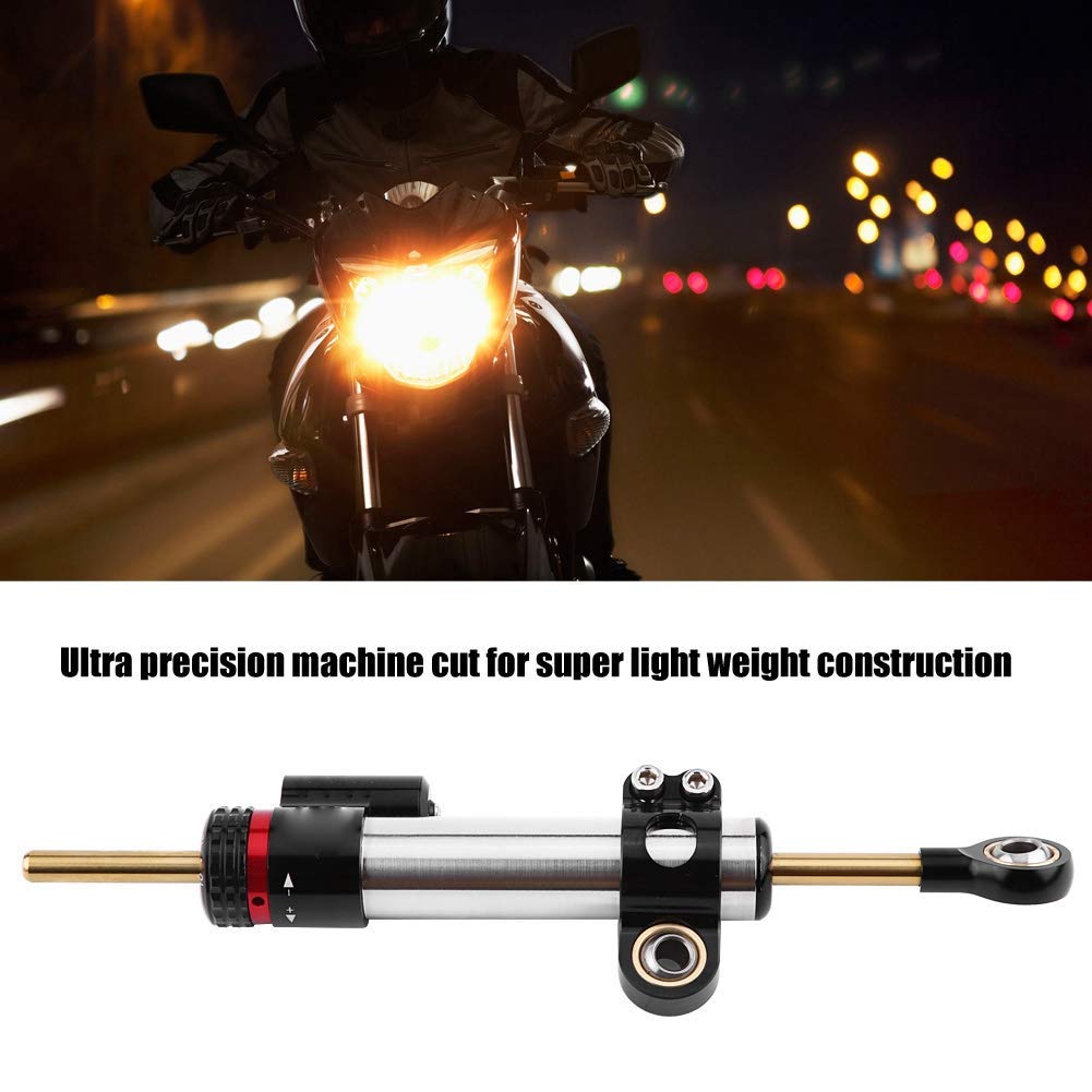 Amortiguador de Dirección Motocicleta universal de Aluminio Estabilizador del Amortiguador de Dirección para MT10 MT 10 MT-10 MT 07 MT-07 MT07 MT09 MT 09 MT-09(Párrafo corto)