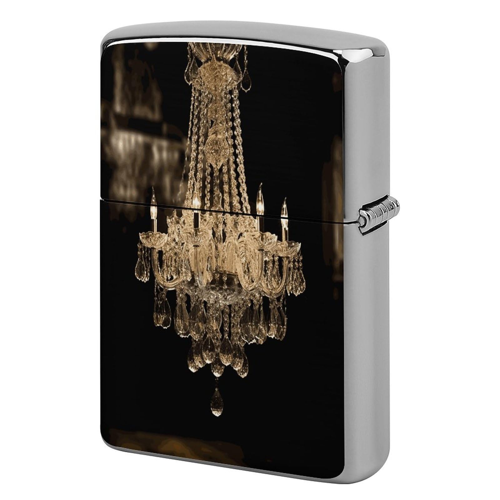 Fekiloot Style Gorgeous Crystal Chandelier Lighter Case Cover Lighter Holder