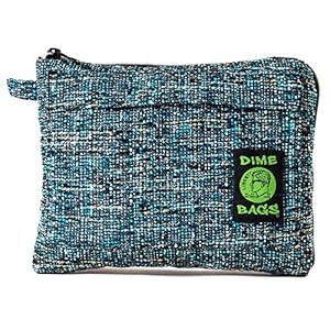 DIME BAGS Padded Pouch – Smell Proof Protective Case with Padded Interior, Durable Hemp-Polyester Fabric, Heavy-Duty Zippers & Interchangeable Patch, Travel & Storage for Fragile Items