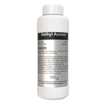 Methyl Acetate 1000ml 32oz High Purity Solvent