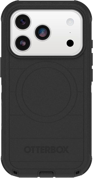 OtterBox iPhone 17 Pro Defender Pro Series Case - Black - Tough, Rugged &amp; Durable iPhone Case, Snaps on MagSafe