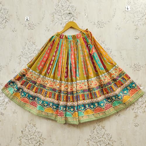 Image of Kids Lehenga Choli Set for Girls Rayon Printed Lehenga with Stylish Blouse & Georgette Dupatta | Ethnic Wear for Girls | Navratri, Wedding