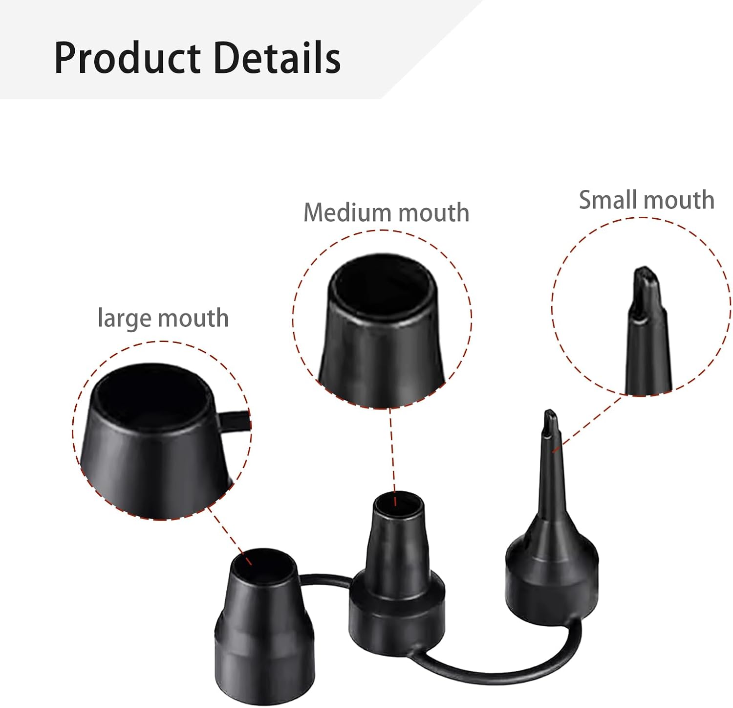 Air Pump Replacement Nozzles,Air Pump Nozzles for Inflatables,Plastic Pumps Nozzles Head Air Pump Accessory Adapter