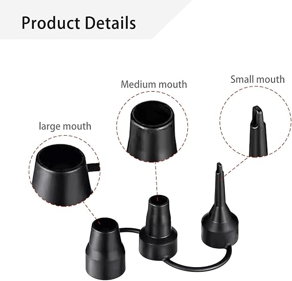 Air Pump Replacement Nozzles,Air Pump Nozzles for Inflatables,Plastic Pumps Nozzles Head Air Pump Accessory Adapter