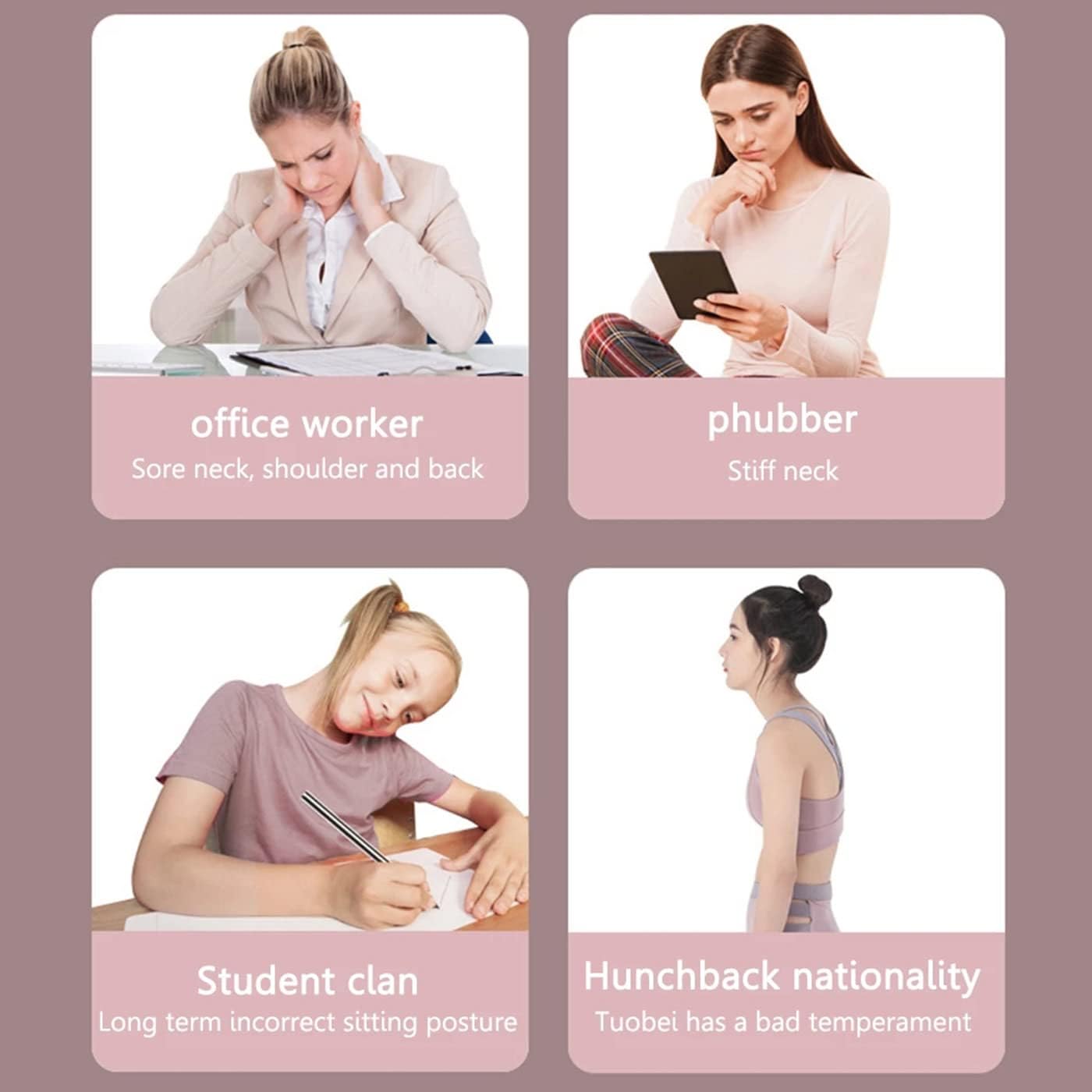 Yoga Sticks Posture Correction Stretching Tool,Back Straightener Posture Corrector,Retractable Design Humpback Correction Stick, Men Women Posture Trainer Corrector,Pink