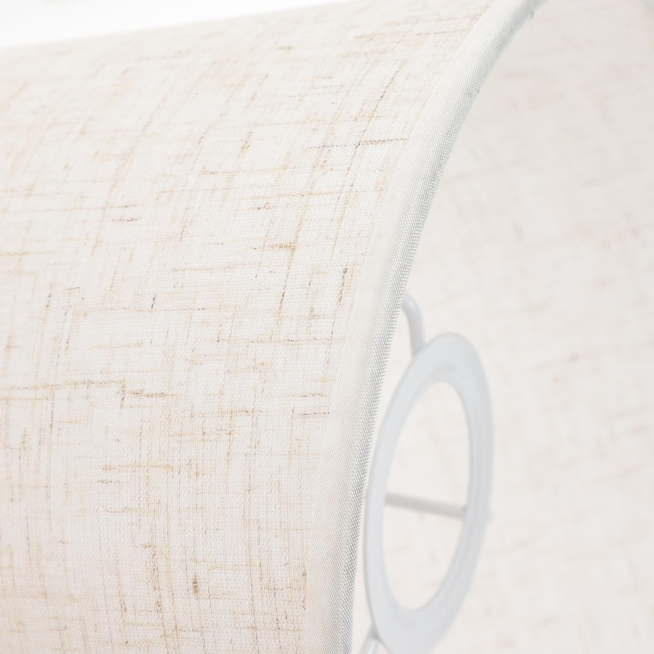 jojofuny Pantalla De LáMpara De Mesa E27 De Lino Beige, DiseñO Moderno Y Elegante, TamañO Inferior 19 Cm, Superior 13 Cm, Altura 17 Cm, Ideal Para DecoracióN En Hogar, Hoteles
