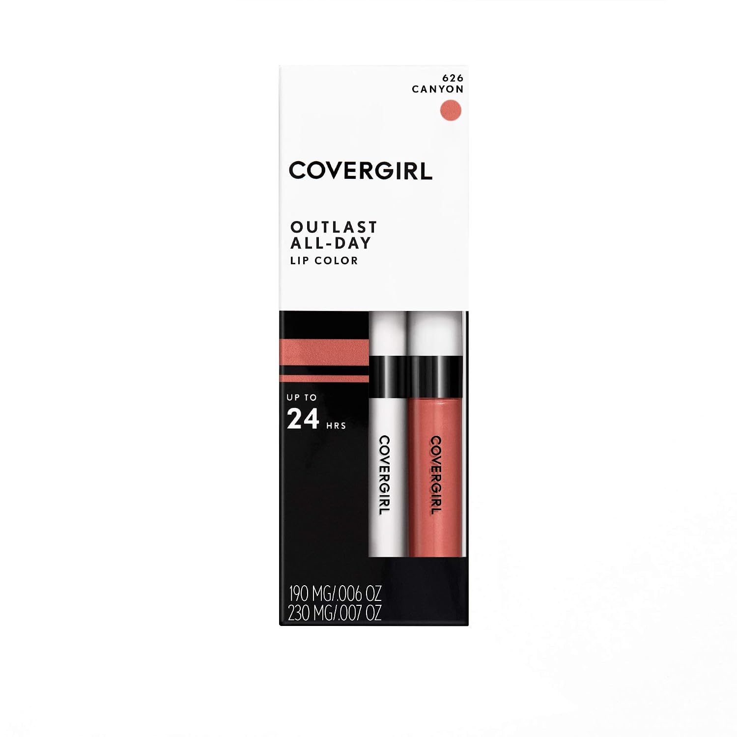 COVERGIRL Outlast All-day Moisturizing Lip Color, Canyon, 2 Count