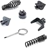 Surkat 7PCS Drain Cleaner Tool Combination Cutter Head Set,16mm Manganese Steel Drain Line Cleaner Tool Cutting Head Tool Accessories for Drain Augers