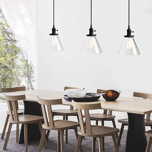 Miniatura 3 de Permo - Lamparas colgantes en forma de tubería, estilo rústico, industrial, vintage, steampunk, con 5 bombillas de 40 vatios