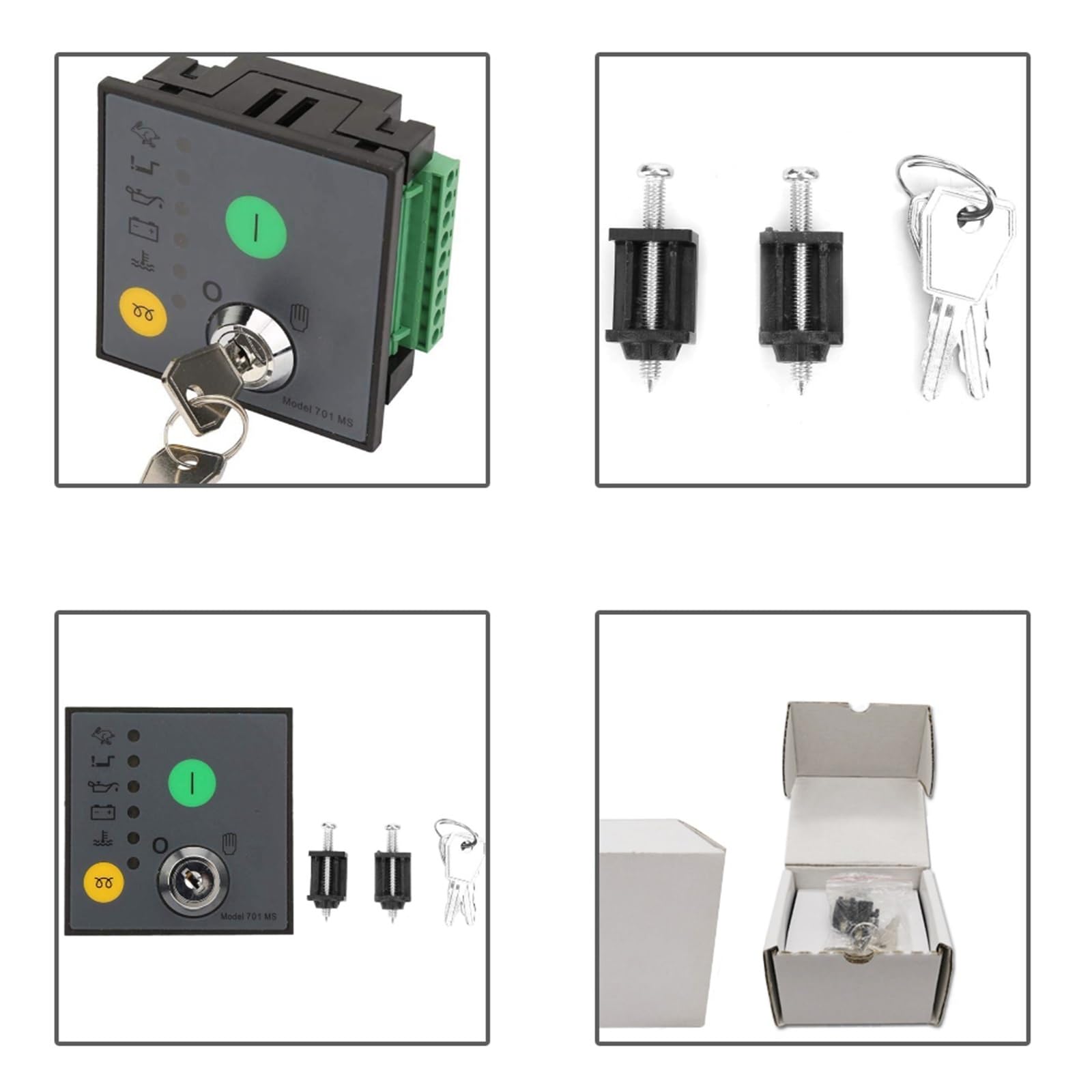 ZLGYGLEO 1 pz DSE701 AS Auto Start Control Modulo di avvio automatico e DSE701 MS Modulo di avvio manuale Controller di generazione con indicatore LED(DSE701AS)