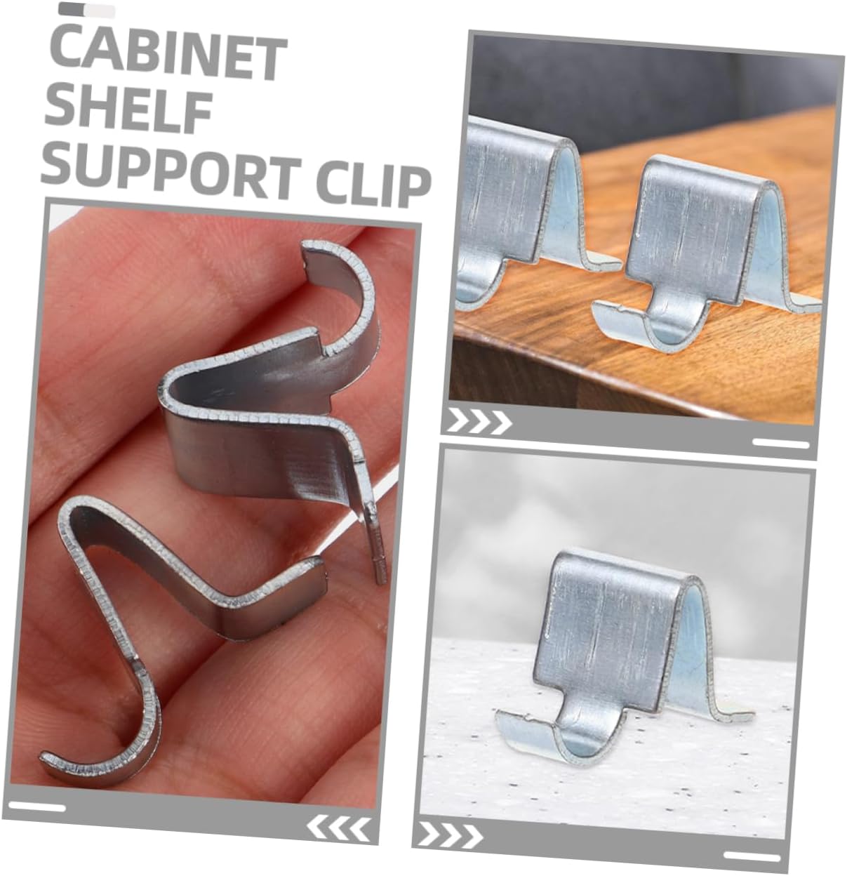 POPETPOP 60pcs Shelf Support Clips for Cabinets Shelf Brackets for Easy Installation for File Cabinets Bookcases and Supermarket