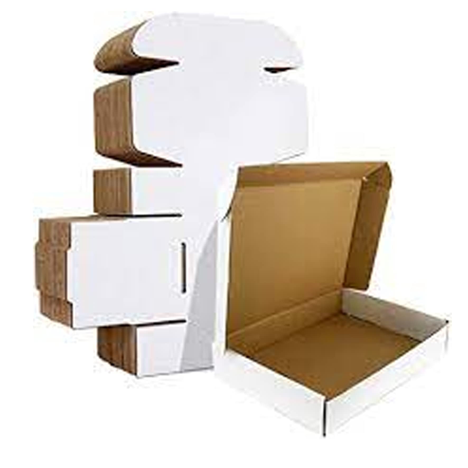SAKPHIL Shipping Box. | 9x6x4 Inch (23x15x10cm) | Pack of 20 Pcs & Packaging Boxes for Small Busniess| White Corrugated Cardboard Small Mailer Box, Shipping Boxes|