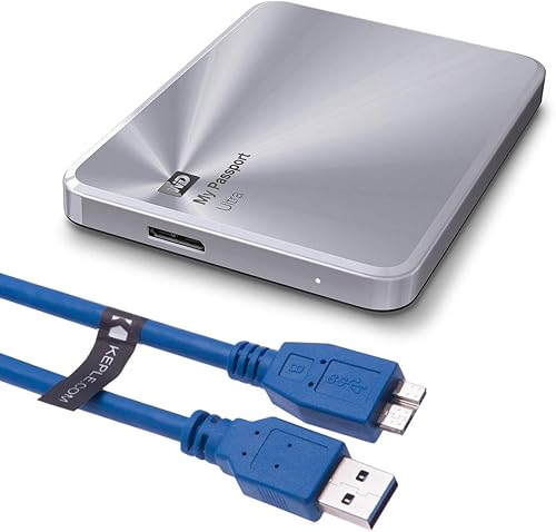 Miniatura 4 de Cable USB Micro-B para WD Western Digital My Passport, edición ultra exclusiva, portátil aéreo, exclusivo, My Book, Samsung M3 Slimline, D3 Station,