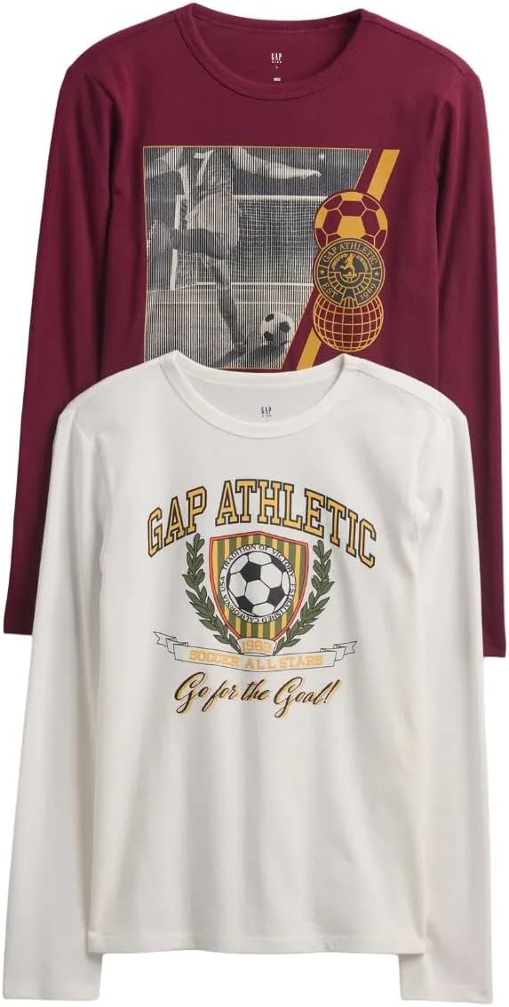 Gap Boys' Long Sleeve Graphic Tee 2-Pack