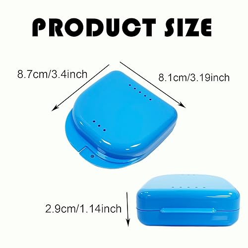 Miniatura 2 de Maoerdental Paquete de 10 cajas de retención dental, caja de retención dental con orificios de ventilación, contenedor de almacenamiento multicolor