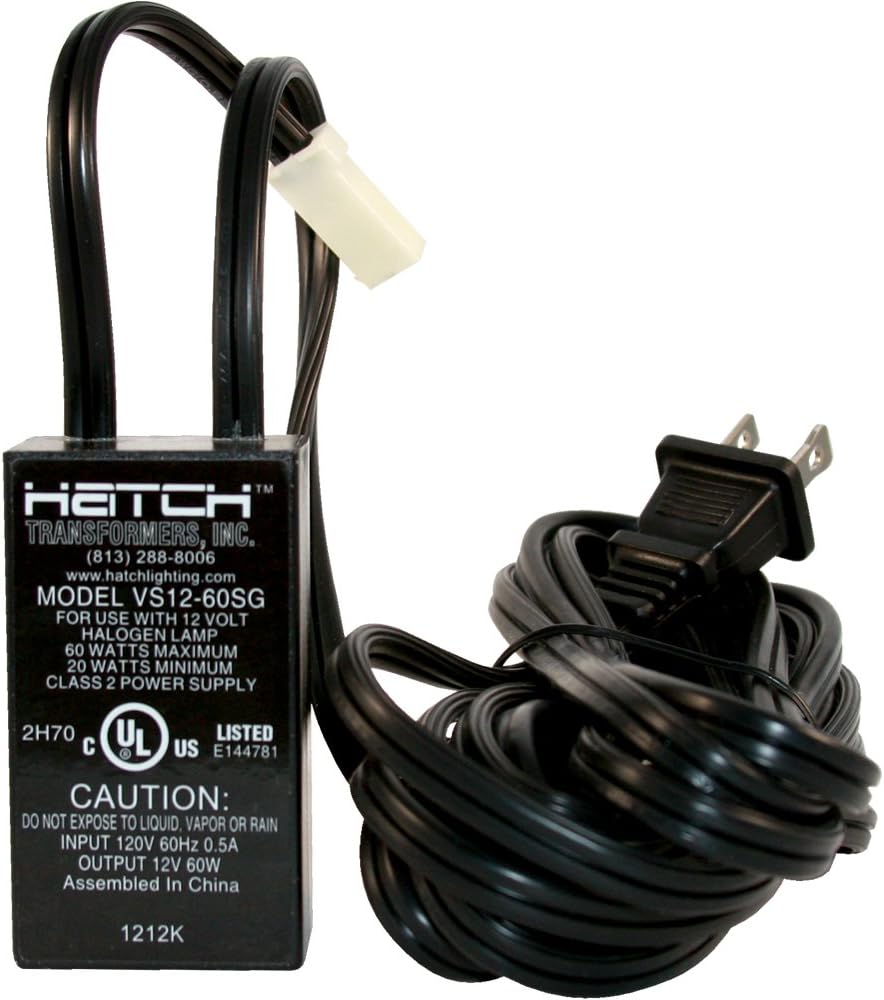 Hatch VS1260SG/ VS1260SGK 60 Watt Low Voltage Halogen Plug In