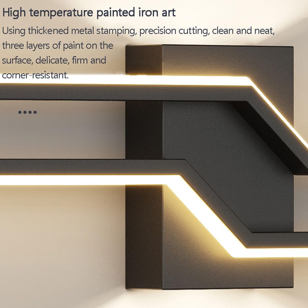 Lampada da Parete Lineare A LED, Apparecchio di Illuminazione A Striscia Lunga per Interni, Applique Dimmerabile/Luce sul Comodino della Camera da Letto, Installazione del Cablaggio Richiesta