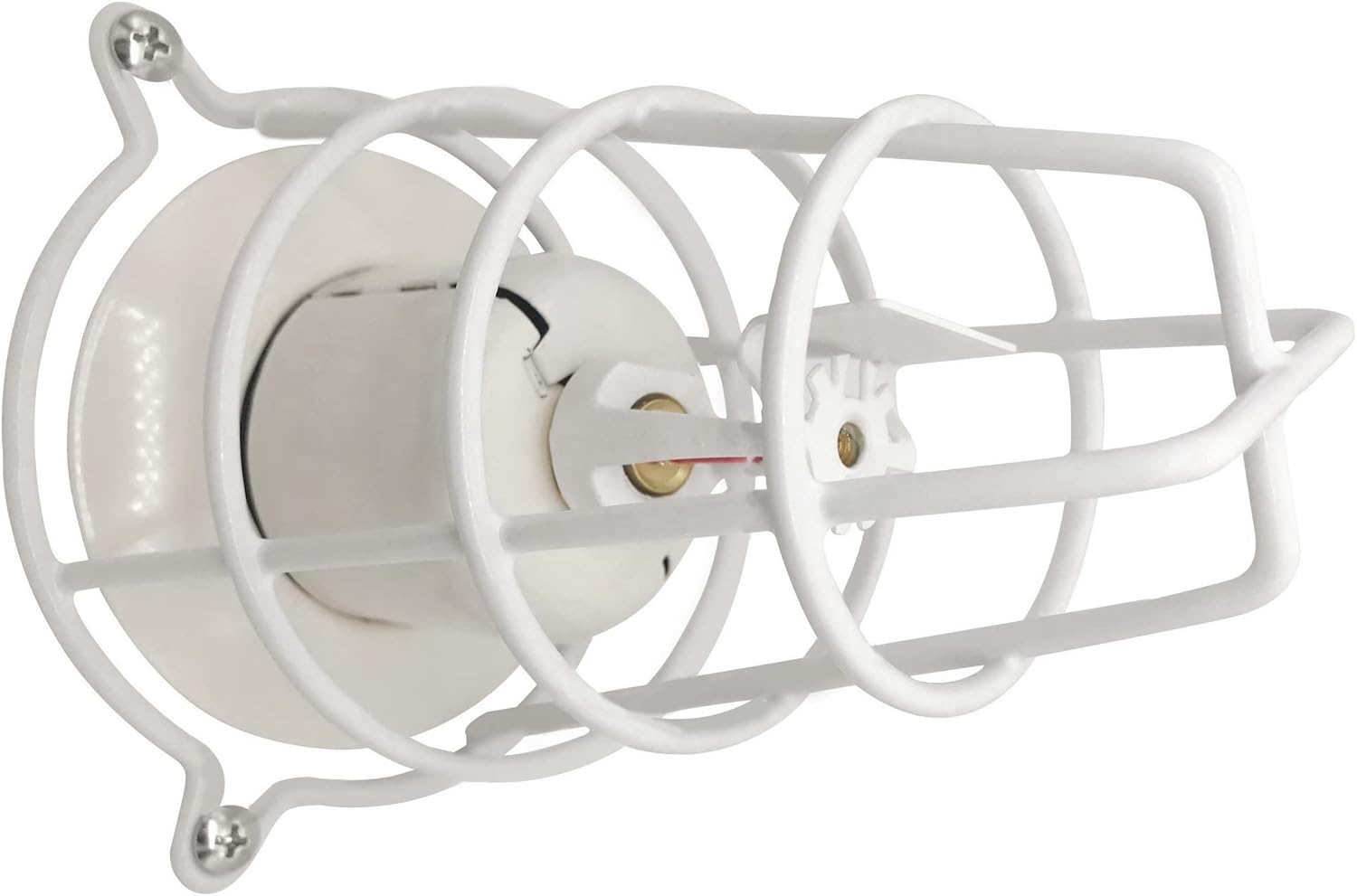 Happy Tree (4 Pack) White Fire Sprinkler Head Guard Cover for Both 1/2