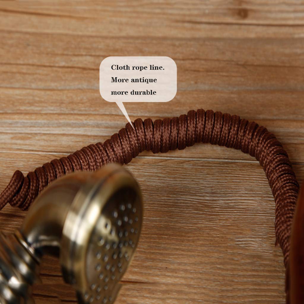 Telefono Vintage retrò, Telefono Fisso con Filo in Stile Antico con Pulsante di Composizione per la casa e L'Ufficio